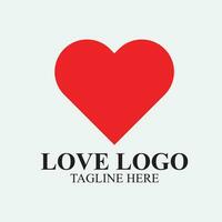 Simple love logo design service vector