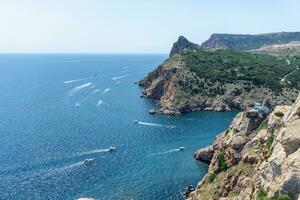 Panoramic view of the Black Sea photo