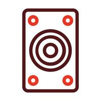 Speaker Vector Thick Line Two Color Icons For Personal And Commercial Use.