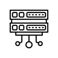 server line icon. vector icon for your website, mobile, presentation, and logo design.