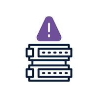 server danger dual tone icon. vector icon for your website, mobile, presentation, and logo design.