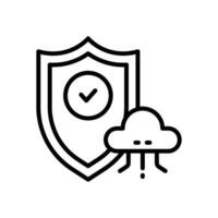 proteccion línea icono. vector icono para tu sitio web, móvil, presentación, y logo diseño.