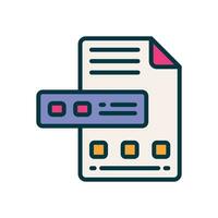 file filled color icon. vector icon for your website, mobile, presentation, and logo design.