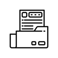 data folder line icon. vector icon for your website, mobile, presentation, and logo design.