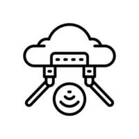 wireless line icon. vector icon for your website, mobile, presentation, and logo design.