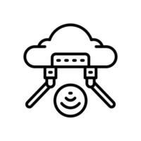 wireless line icon. vector icon for your website, mobile, presentation, and logo design.