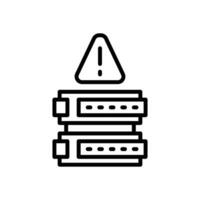 server danger line icon. vector icon for your website, mobile, presentation, and logo design.