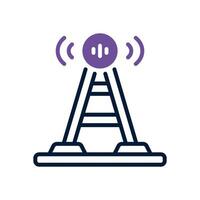 antenna dual tone icon. vector icon for your website, mobile, presentation, and logo design.