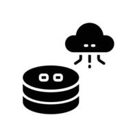 database glyph icon. vector icon for your website, mobile, presentation, and logo design.