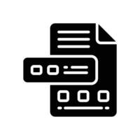 file glyph icon. vector icon for your website, mobile, presentation, and logo design.