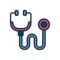 stethoscope filled color icon. vector icon for your website, mobile, presentation, and logo design.