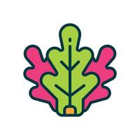 lettuce filled color icon. vector icon for your website, mobile, presentation, and logo design.