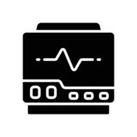 cardiogram glyph icon. vector icon for your website, mobile, presentation, and logo design.