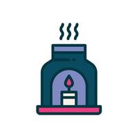 aromatherapy filled color icon. vector icon for your website, mobile, presentation, and logo design.