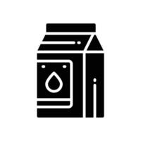 milk glyph icon. vector icon for your website, mobile, presentation, and logo design.