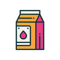 milk filled color icon. vector icon for your website, mobile, presentation, and logo design.