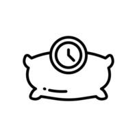 dormir hora línea icono. vector icono para tu sitio web, móvil, presentación, y logo diseño.