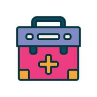 first aid kit filled color icon. vector icon for your website, mobile, presentation, and logo design.