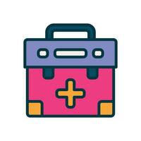 first aid kit filled color icon. vector icon for your website, mobile, presentation, and logo design.