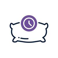 dormir hora doble tono icono. vector icono para tu sitio web, móvil, presentación, y logo diseño.