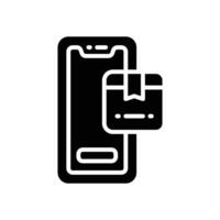 mobile product glyph icon. vector icon for your website, mobile, presentation, and logo design.