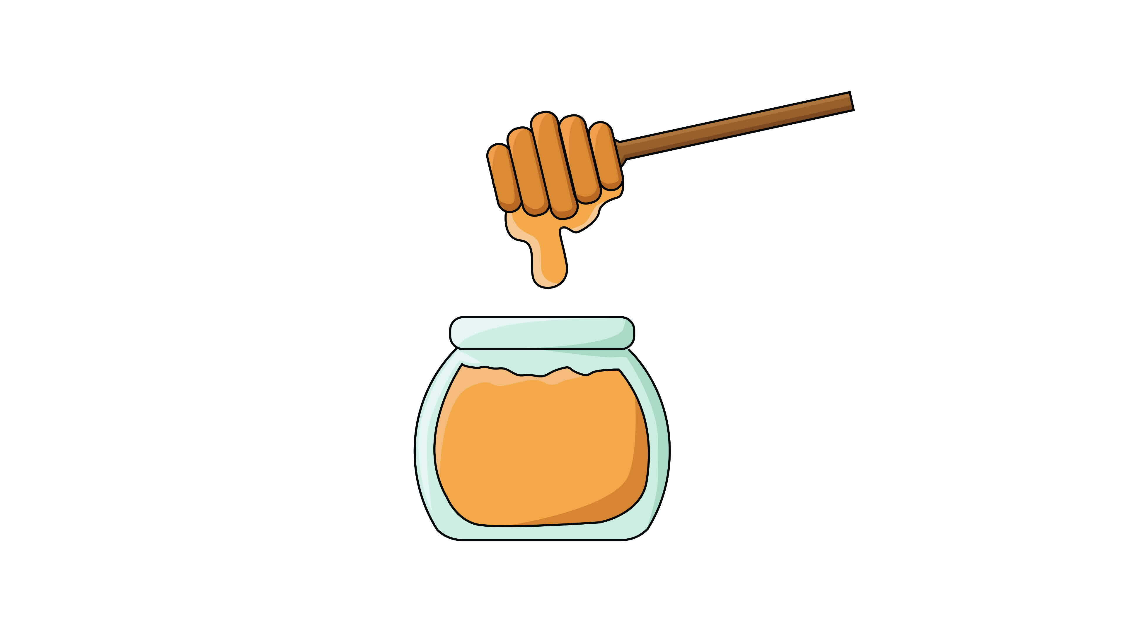 animated video forming a honey jar icon 32066388 Stock Video at Vecteezy