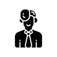 manager glyph icon. vector icon for your website, mobile, presentation, and logo design.