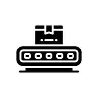 conveyor belt glyph icon. vector icon for your website, mobile, presentation, and logo design.