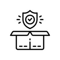 product protection line icon. vector icon for your website, mobile, presentation, and logo design.