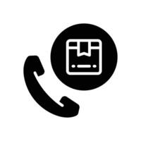 phone call glyph icon. vector icon for your website, mobile, presentation, and logo design.