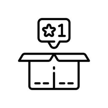 rating line icon. vector icon for your website, mobile, presentation, and logo design.