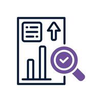 data analysis dual tone icon. vector icon for your website, mobile, presentation, and logo design.