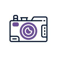 camera dual tone icon. vector icon for your website, mobile, presentation, and logo design.