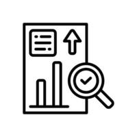 data analysis line icon. vector icon for your website, mobile, presentation, and logo design.