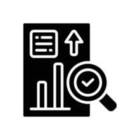 data analysis glyph icon. vector icon for your website, mobile, presentation, and logo design.