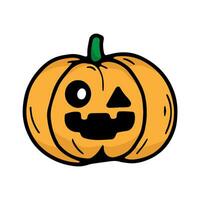 Pumpkin doodles, pumpkin line art. Coloring page. Thanksgiving, Jack O Lantern vector