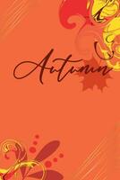 Autumn design for new stories and promotional posts. vector