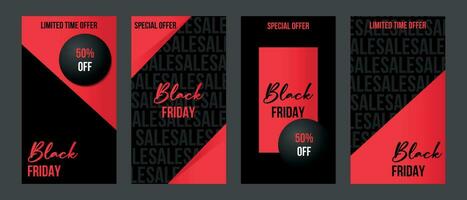 Black Friday Sale for Social Media. vector