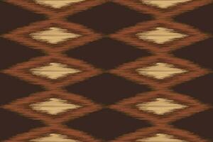 étnico ikat tela modelo geométrico estilo.africano ikat bordado marrón étnico oriental modelo marrón antecedentes. resumen,vector,ilustración.textura,papel tapiz,marco,decoración,alfombra,motivo. vector