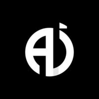AJ Letter Logo Design Vector Template. Abstract Letter AJ Linked Logo