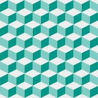 Green cube pattern. cube pattern. cube pattern background. cube background. For backdrop, decoration, Gift wrapping vector