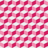 Pink cube pattern. cube pattern. cube pattern background. cube background. For backdrop, decoration, Gift wrapping vector