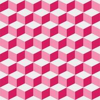 Pink cube pattern. cube pattern. cube pattern background. cube background. For backdrop, decoration, Gift wrapping vector