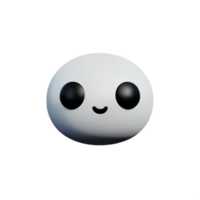 3D cute little ghost character, Boos, Halloween by AI generative png