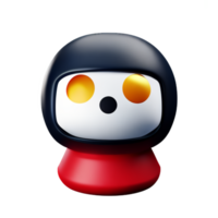 3D cute little ghost character, Boos, Halloween by AI generative png