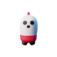 3D cute little ghost character, Boos, Halloween by AI generative png