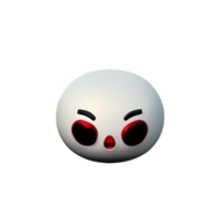 3D cute little ghost character, Boos, Halloween by AI generative png