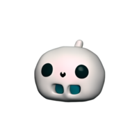 3D cute little ghost character, Boos, Halloween by AI generative png