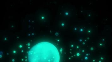 Abstract modern minimalism motion design with a particle background. video