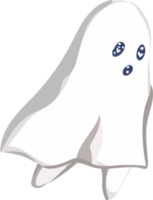 dia das Bruxas fofa fantasma em transparente fundo. png